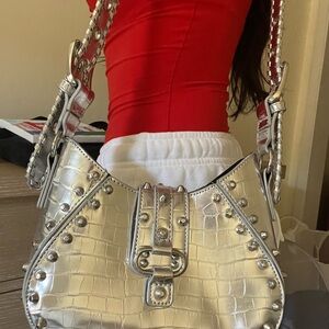 Silver Studded Women's Bag